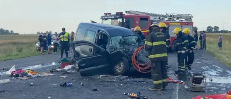 La Flores: murió un matrimonio de Berisso en choque frontal en la ruta 3