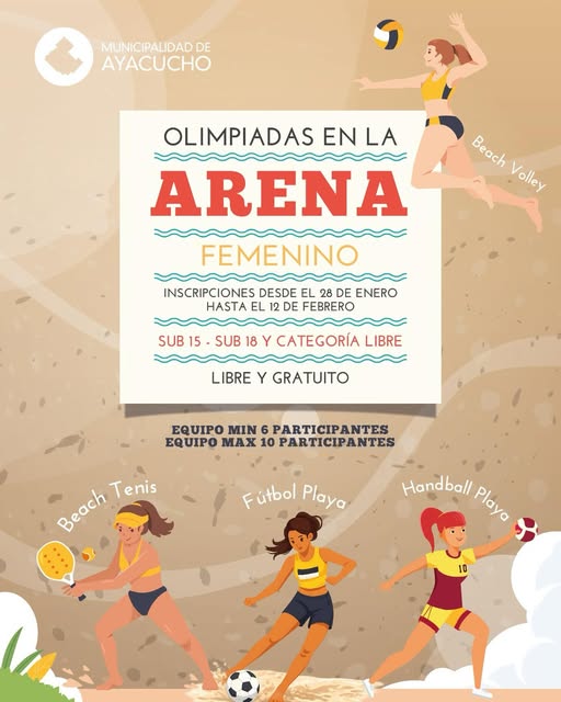 𝐎𝐋𝐈𝐌𝐏𝐈𝐀𝐃𝐀𝐒 𝐄𝐍 𝐋𝐀 𝐀𝐑𝐄𝐍𝐀 – 𝐅𝐄𝐌𝐄𝐍𝐈𝐍𝐎