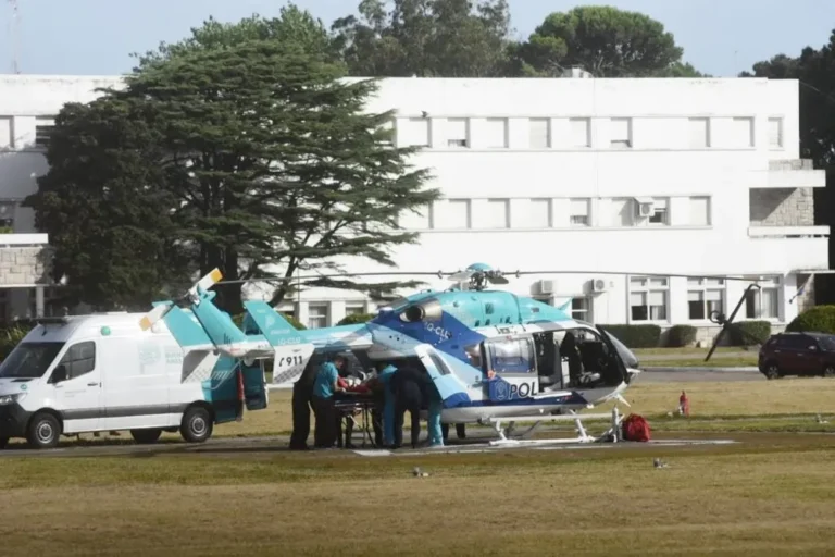 Accidente en Pinamar: Bastian fue trasladado al Hospital Materno Infantil de Mar del Plata