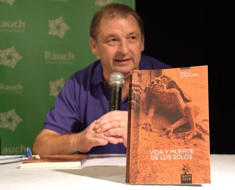 Vida y muerte de los solos: Pablo Zubiaurre presentó su nueva novela en Rauch