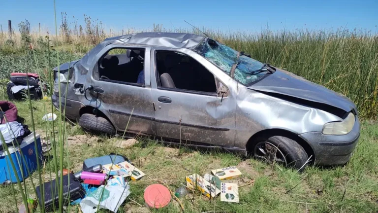 Murió una mujer en el vuelco de un auto sobre la ruta 51