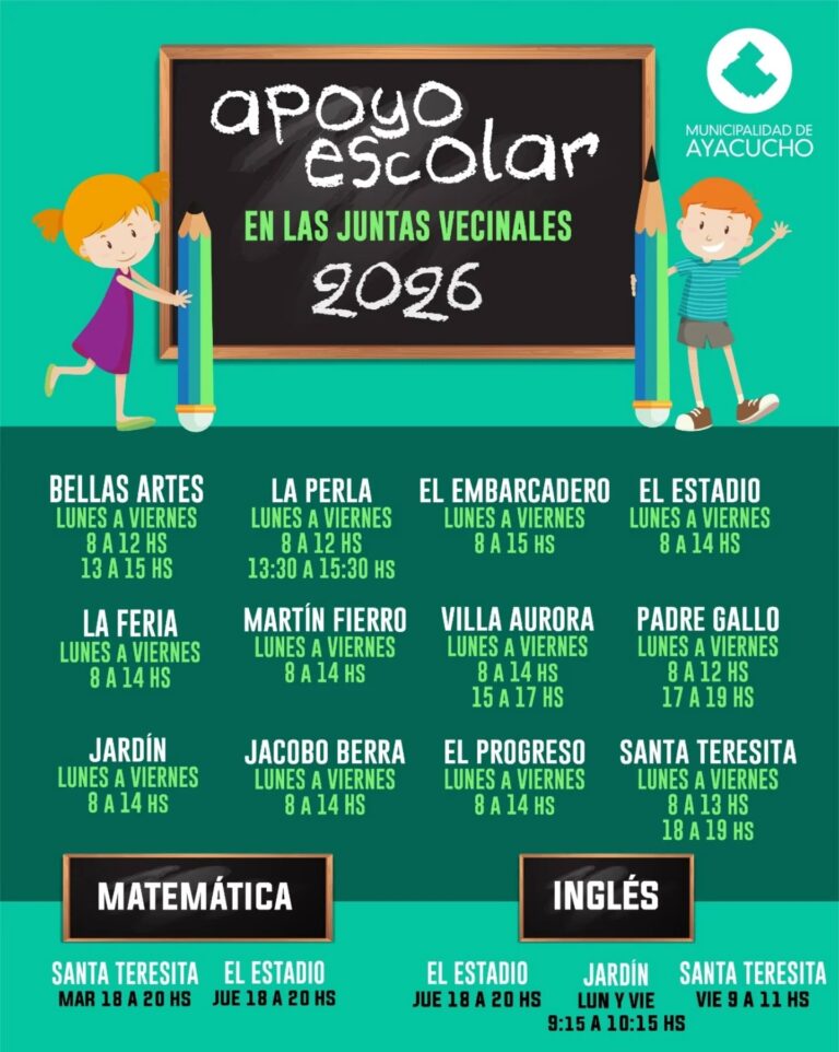 𝗔𝗣𝗢𝗬𝗢 𝗘𝗦𝗖𝗢𝗟𝗔𝗥 𝗘𝗡 𝗟𝗔𝗦 𝗝𝗨𝗡𝗧𝗔𝗦 𝗩𝗘𝗖𝗜𝗡𝗔𝗟𝗘𝗦 𝟮𝟬𝟮𝟲