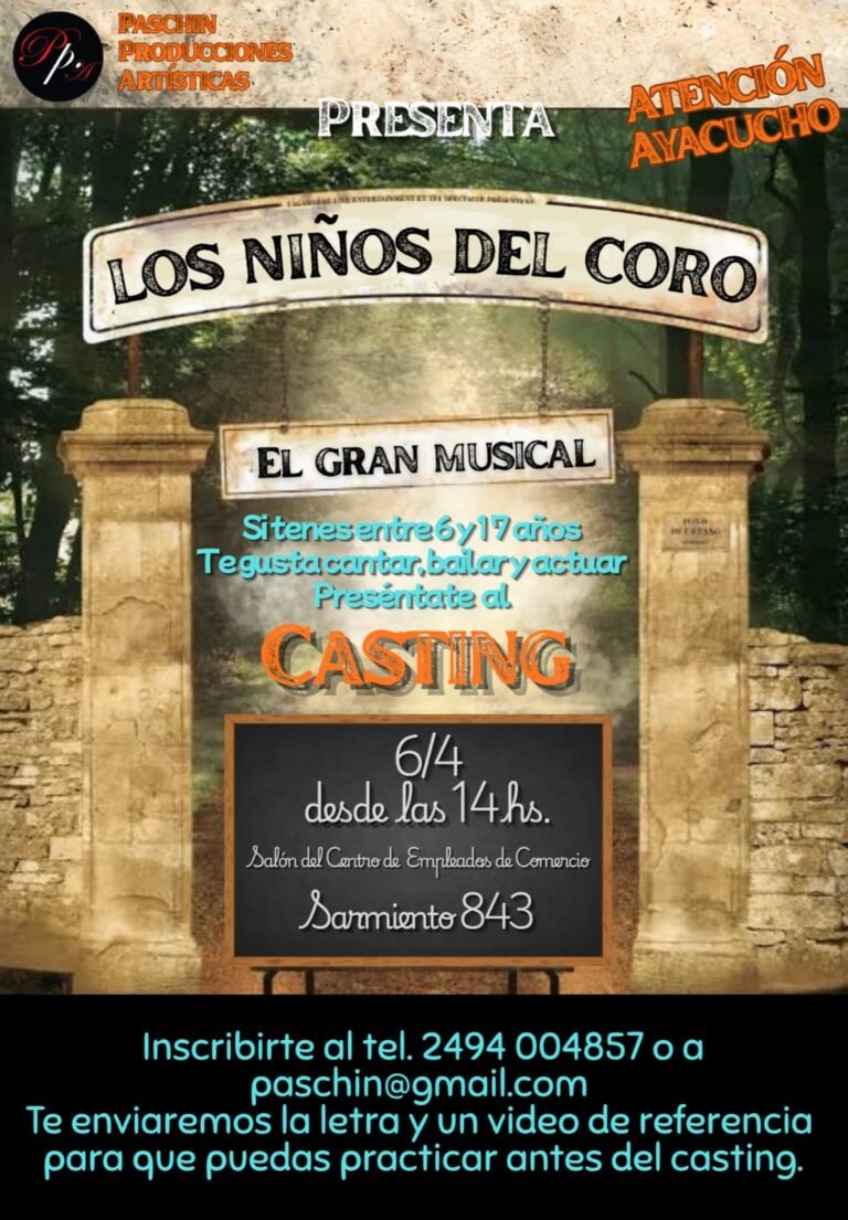 Realizan un Casting para Los Niños del Coro
