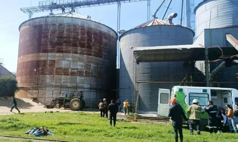 Pergamino: murió un trabajador rural que cayó dentro de un silo de cereales