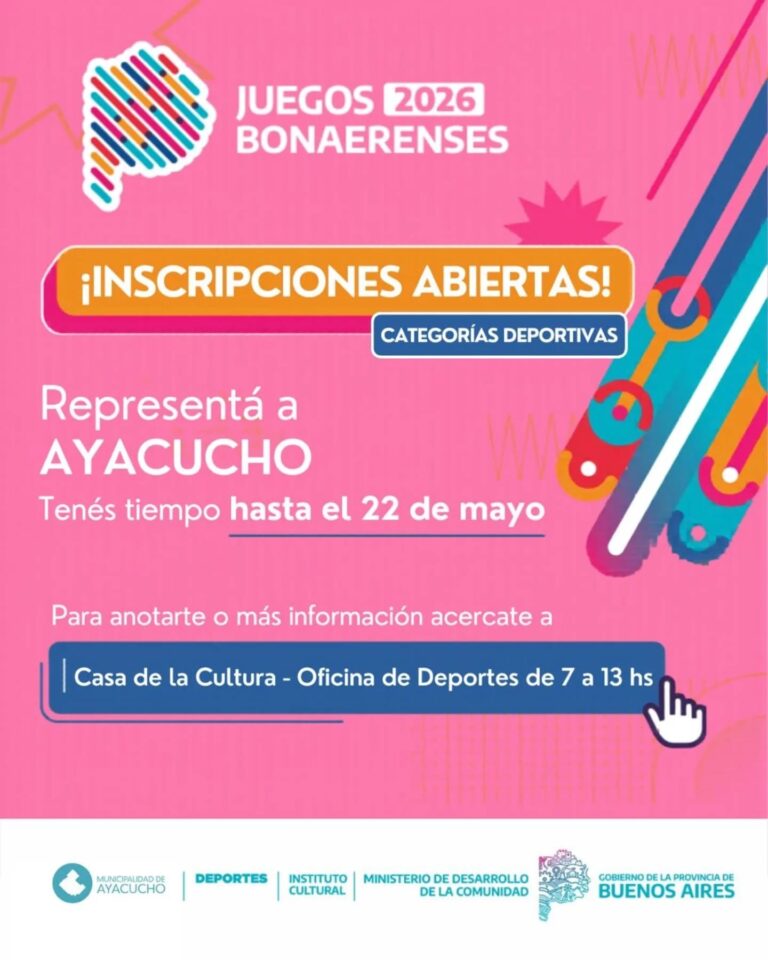 Se extendió la inscripción para los Juegos Bonaerenses 2026