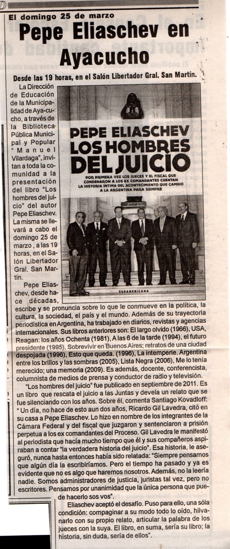 Un  Periodista ejemplar
