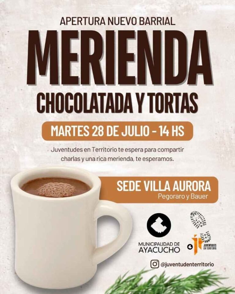 Juventudes en Territorio llega al barrio Villa Aurora