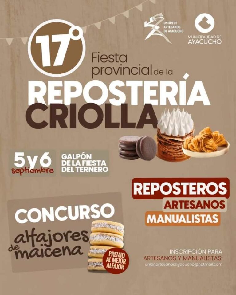 17° Fiesta Provincial de la Repostería Criolla