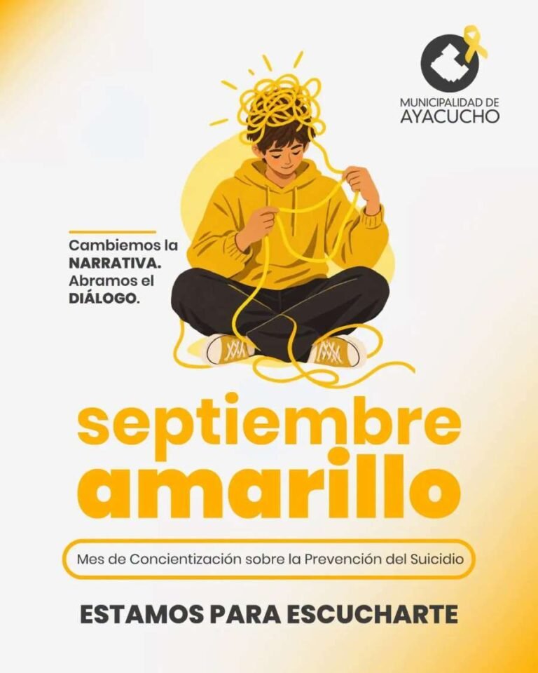 𝐒eptiembre amarillo: Mes de la concientización sobre Prevención del suicidio